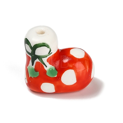 Christmas Handmade Porcelain Beads PORC-L081-01B-1