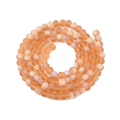 Transparent Glass Beads Strands EGLA-A044-T4mm-MB23-1