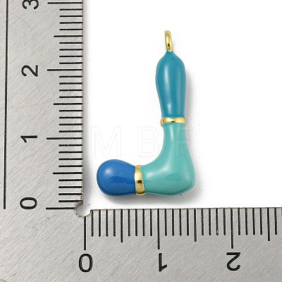 Brass Enamel Pendants X-KK-E093-03G-L-1