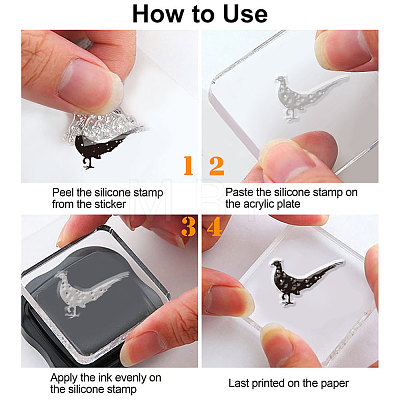 Custom PVC Plastic Clear Stamps DIY-WH0618-0071-1