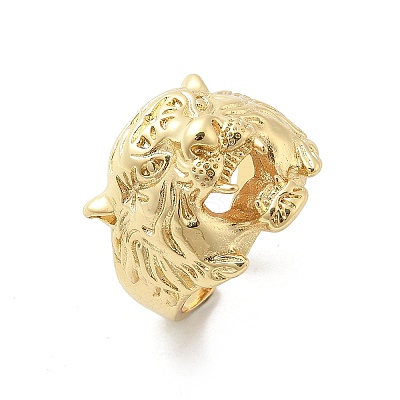 Brass Cuff Rings for Women Men RJEW-S401-03G-1