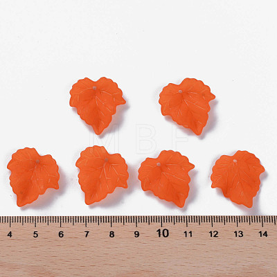 Autumn Theme Transparent Frosted Acrylic Pendants PAF002Y-19-1