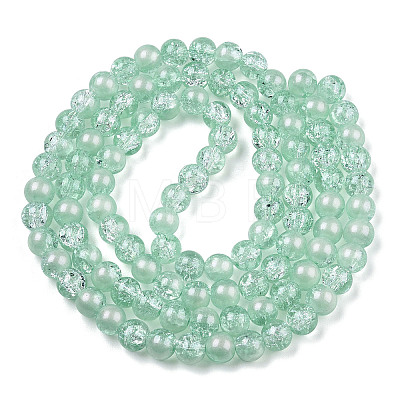 Translucent Crackle Glass Beads Strands X-CCG-T003-01J-1