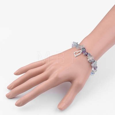 Alloy Charm Bracelets BJEW-JB02481-02-1