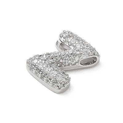 Brass Micro Pave Cubic Zirconia Pendants KK-A300-02P-Z-1