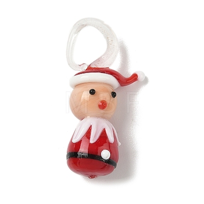 Christmas Handmade Lampwork Pendants LS-LAMP-L081-01A-1