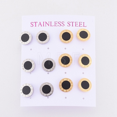 304 Stainless Steel Stud Earrings EJEW-I235-14-1