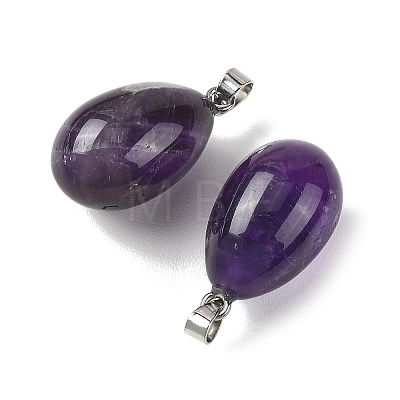 Natural Amethyst Pendants GG-K002-08A-18-1