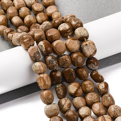 Natural Picture Jasper Beads Strands G-G146-A01-02-1