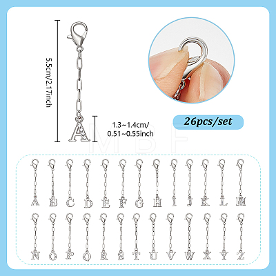 26Pcs Alloy Rhinestone Pendant Decorations HJEW-PH02571-1