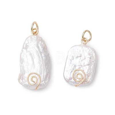 Natural Keshi Pearl Pendants PALLOY-JF04812-01-1