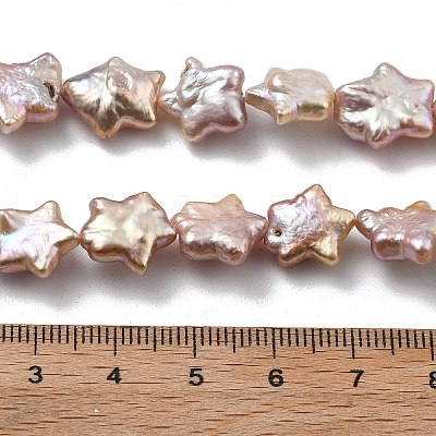 Natural Baroque Keshi Pearl Beads Strands PEAR-P064-04B-01B-1