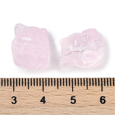 Transparent Spray Paint Glass Beads GLAA-H035-01D-1