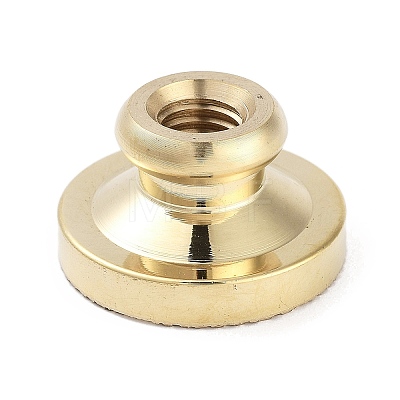 Texture Theme Roung Brass Stamp Head AJEW-M036-06O-G-1