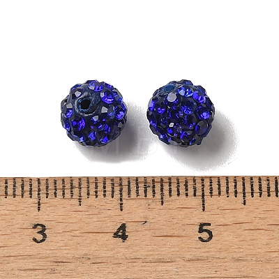 Grade A Rhinestone Pave Disco Ball Beads RB-Q101-9-1