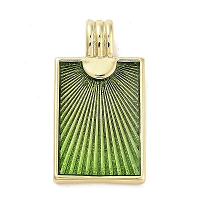 Real 18K Gold Plated Rack Plating Brass Enamel Pendants KK-M293-43G-03-1