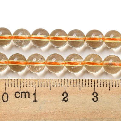 Natural Citrine Beads Strands G-G212-6mm-29-01-1