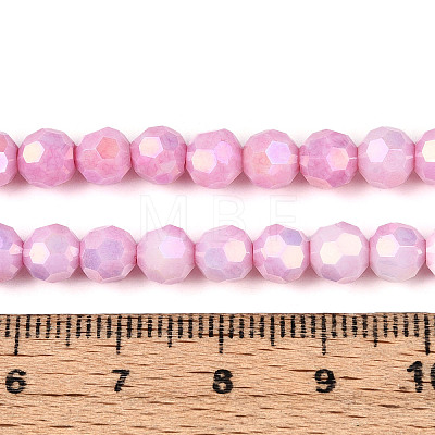 Anti-Tarnish Electroplate Glass Beads Strands X-EGLA-T021-6mm-15-03-1