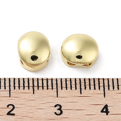 Oval Brass Beads KK-E102-25G-02-1