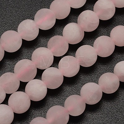Natural Rose Quartz Beads Strands X-G-D670-4mm-1