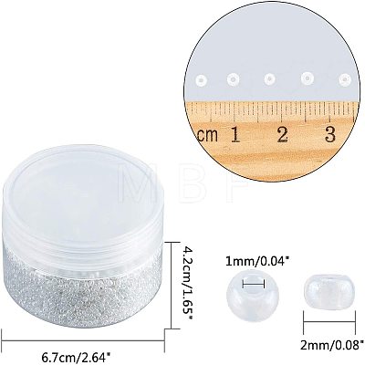 12/0 Glass Seed Beads SEED-NB0001-08-2mm-1