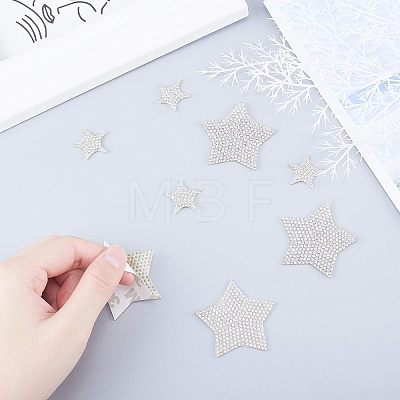 Star Shape Glass Rhinestone Car Stickers RB-FH0001-001-1