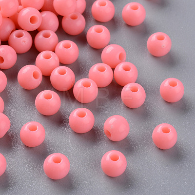 Opaque Acrylic Beads X-MACR-S370-C6mm-A04-1