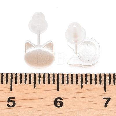 925 Sterling Silver Stud Earrings EJEW-C176-01A-MS-1
