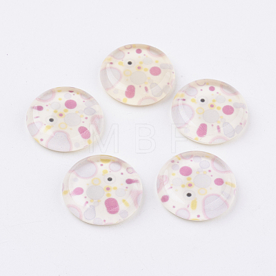 Tempered Glass Cabochons GGLA-22D-24-1