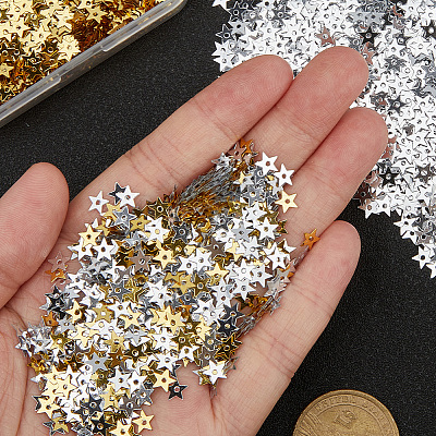 100G 2 Colors PET Paillette/Sequins Pendants KY-CY0001-02-1