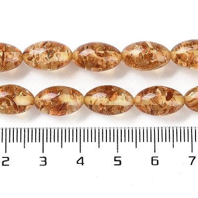 Resin Imitation Amber Beads Strands RESI-Z023-01-1