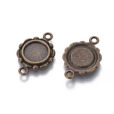 Tibetan Style Link Cabochon Bezel Settings LS-TIBEP-0578-AB-LF-1