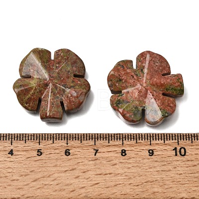 Natural Unakite Carved Clover Display Decorration GG-CBA6D08-D07-1