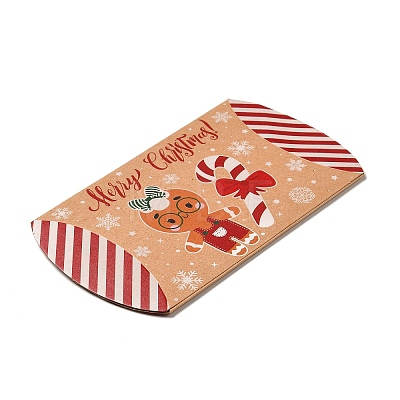 Christmas Theme Cardboard Candy Pillow Boxes CON-G017-02L-1