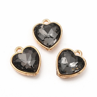 Faceted Glass Rhinestone Pendants GLAA-I051-B07-1