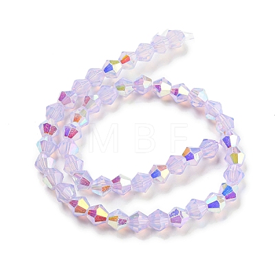 Baking Painted Transparent Glass Beads Strands GLAA-F029-TM6mm-01-1