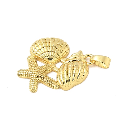 Brass Pendants KK-B139-21A-G-1