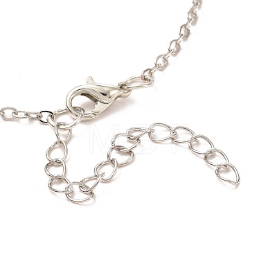 Rack Plating Alloy Hand Pendant Necklaces Sets NJEW-B081-10-1