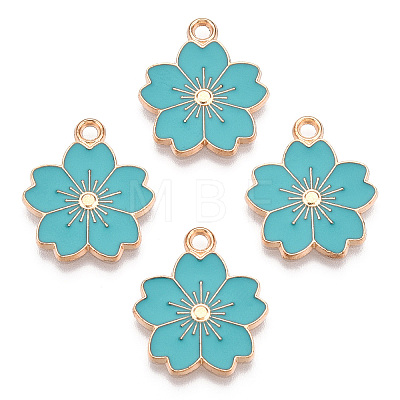Alloy Enamel Pendants X-ENAM-S121-115G-1