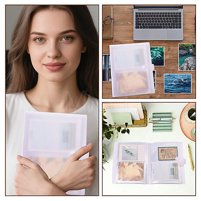 6 Inch Transparent PP Plastic Photocard Storage Albums AJEW-WH0696-614-1