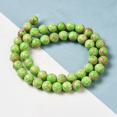 Synthetic Imperial Jasper Dyed Beads Strands G-P507-01A-04-1