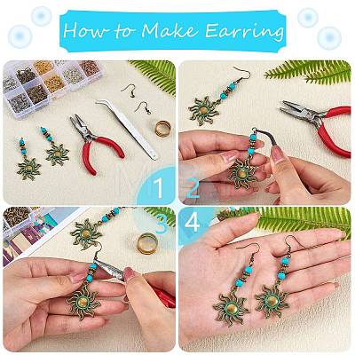 DIY Earring Making Finding Kit DIY-SZ0007-85-1