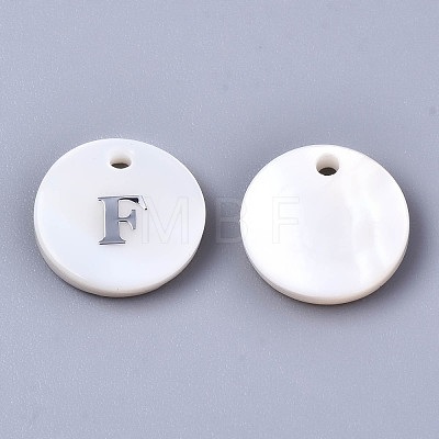 Natural Freshwater Shell Pendants SHEL-Q018-01A-F-P-1