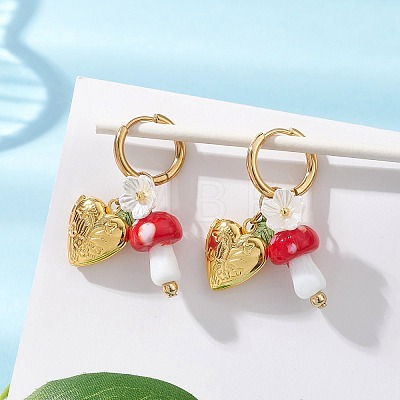 Acrylic Heart Locket Hoop Earrings EJEW-JE06844-02-1