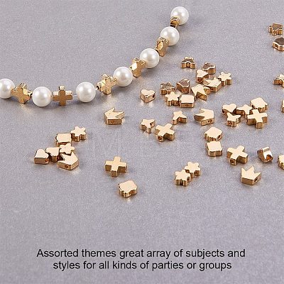 Brass Beads KK-PH0034-67G-1