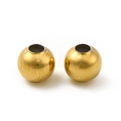 304 Stainless Steel Round Beads STAS-P319-09A-G-1