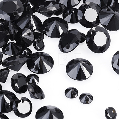 60Pcs 3 Styles Cubic Zirconia Charms ZIRC-TAD0001-01A-1