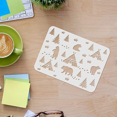 Large Plastic Reusable Drawing Painting Stencils Templates DIY-WH0202-200-1