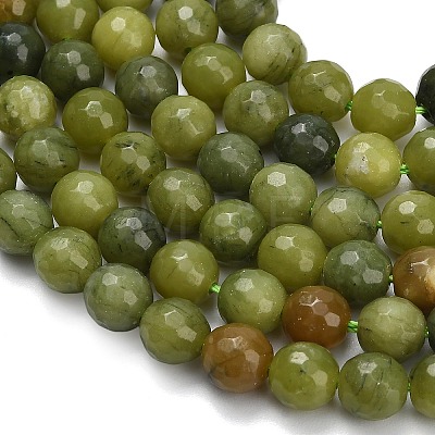 Natural Sinkiang Jade Beads Strands G-L642-F06-6mm-1