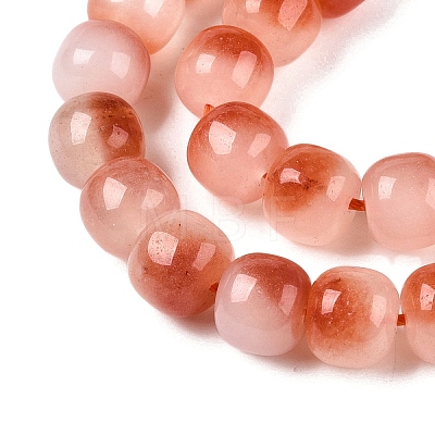 Dyed Natural White Jade Beads Strands G-T138-D11-1